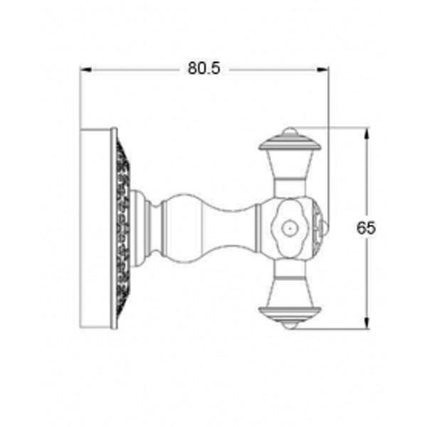 Крючок Bronze de Luxe Windsor K25205