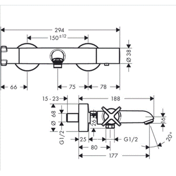Смеситель Axor Citterio E 36140000