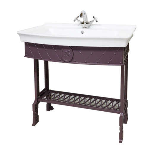 FUSION консоль с полкой для раковины 80см., литая