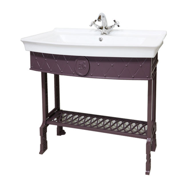 FUSION консоль с полкой для раковины 80см., литая