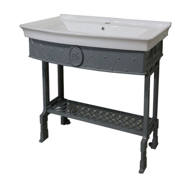 FUSION консоль с полкой для раковины 80см., литая