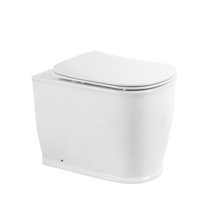 Унитаз приставной, P-trap BelBagno BB10150CB