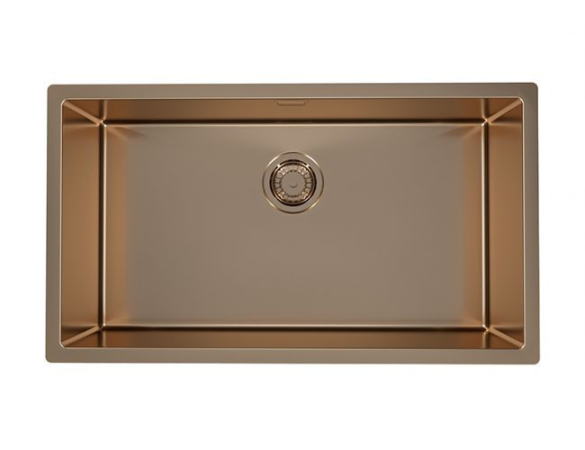 Мойка QUADRIX MONARCH 60 COPPER 740x400x200 в компл. с выпуском без сифона,