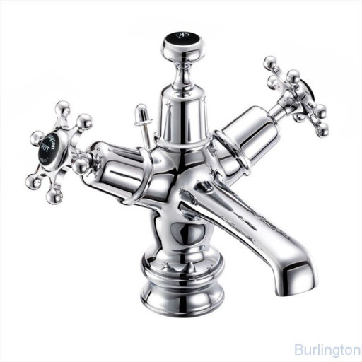 Смеситель для раковины на 1 отверстие Regent, с донным клапаном [BIR4 BLA]