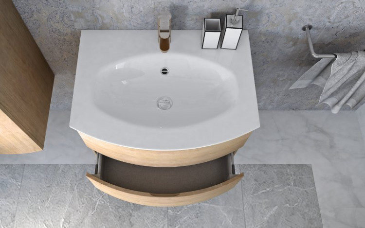 Стеклянная раковина, 70x52x1,5 Cezares 82410