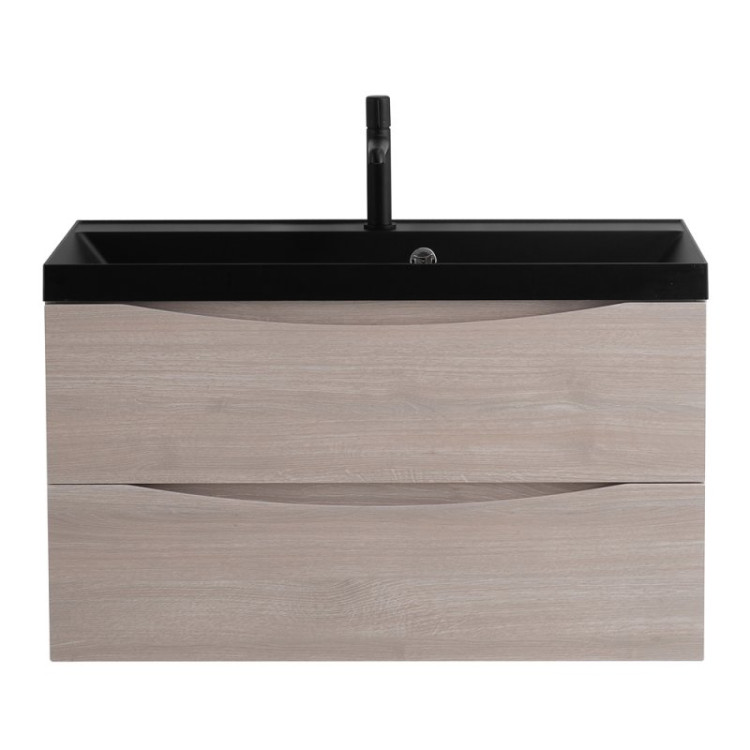 Раковина из искусственного камня 800x450x150 BelBagno BB800/450-LV-ART-PR-NERO