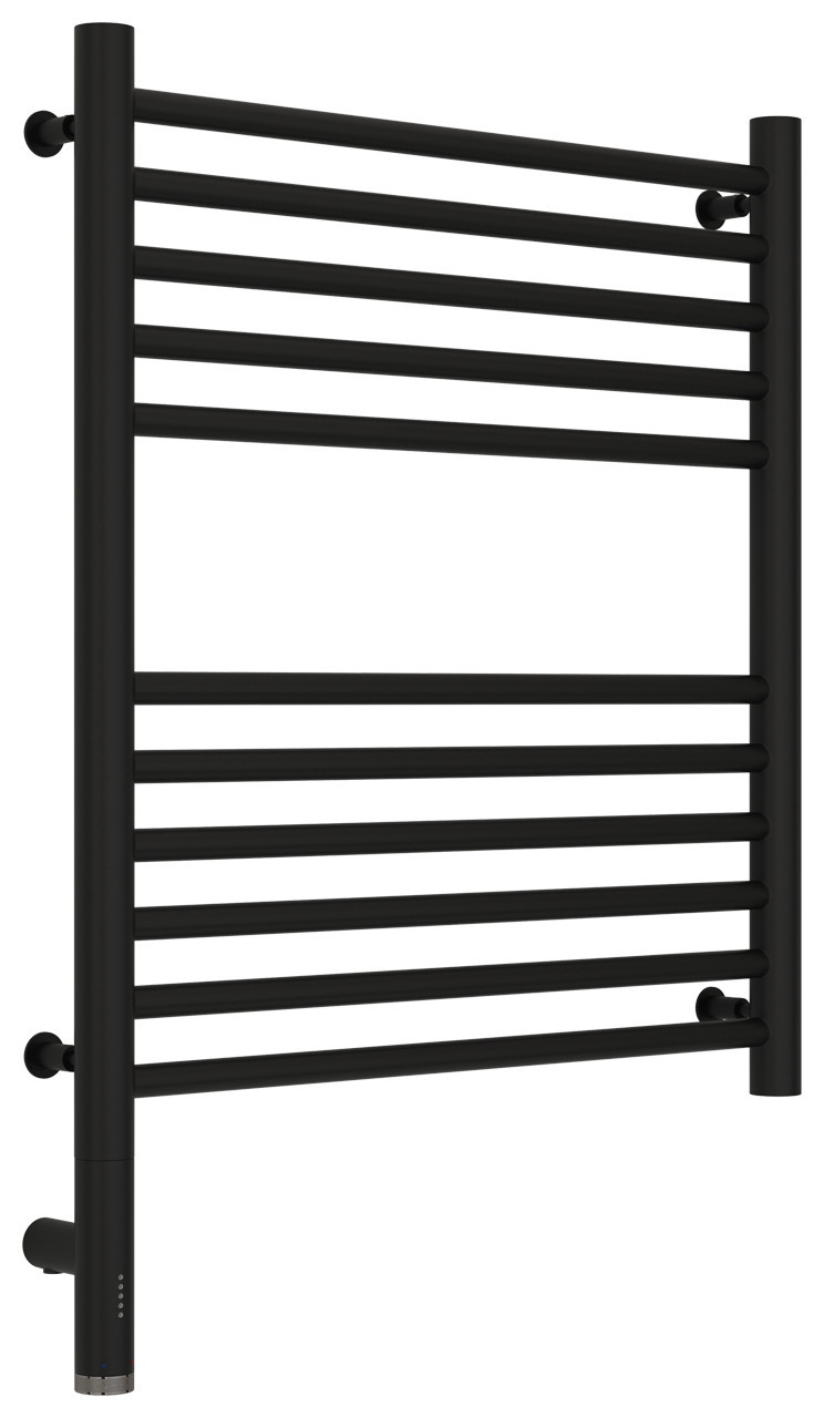 Полотенцесушитель электрический Сунержа Богема 3.0 прямая 600х500 МЭМ левый Матовый чёрный