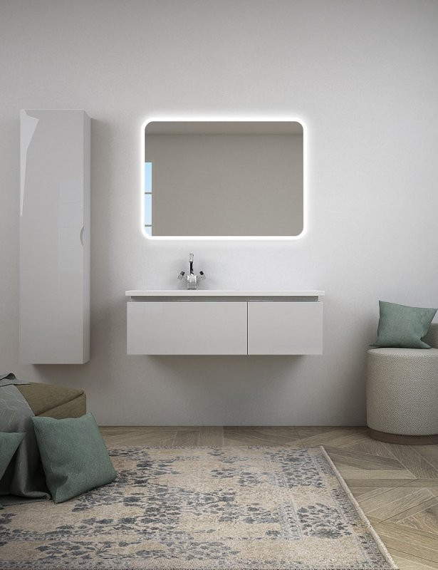 Раковина из искусственного мрамора, чаша слева, 102х45х32 Cezares 50165