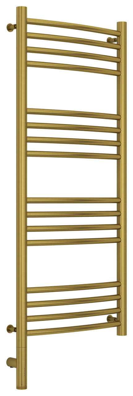 Полотенцесушитель электрический Сунержа Богема 3.0 выгнутая 1000х400 МЭМ левый Состаренная латунь