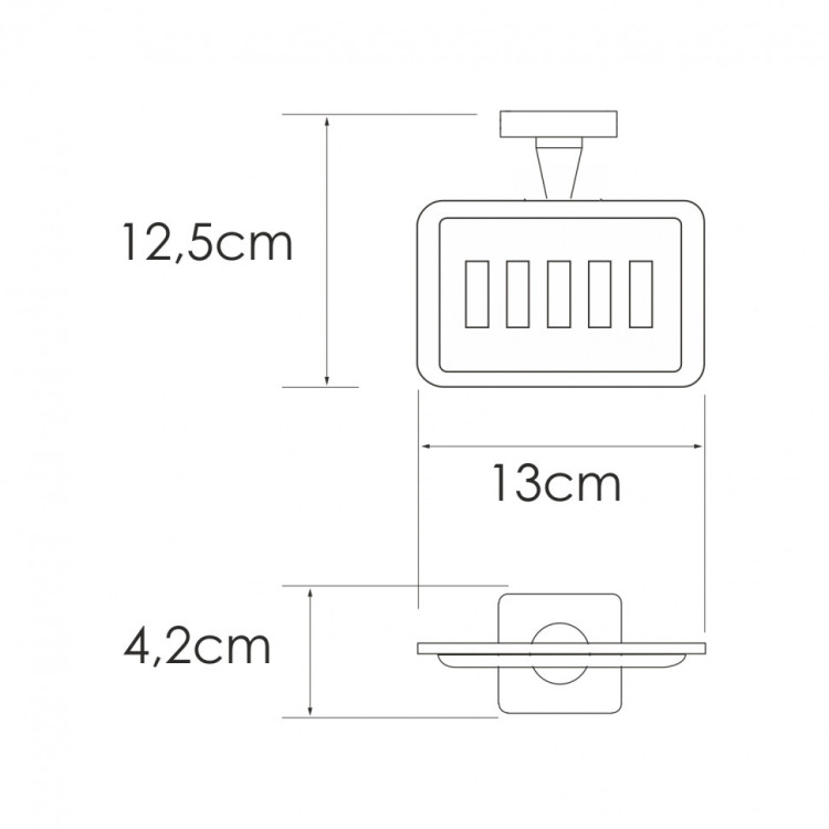 WasserKRAFT Rhin K-8769 Мыльница решетка