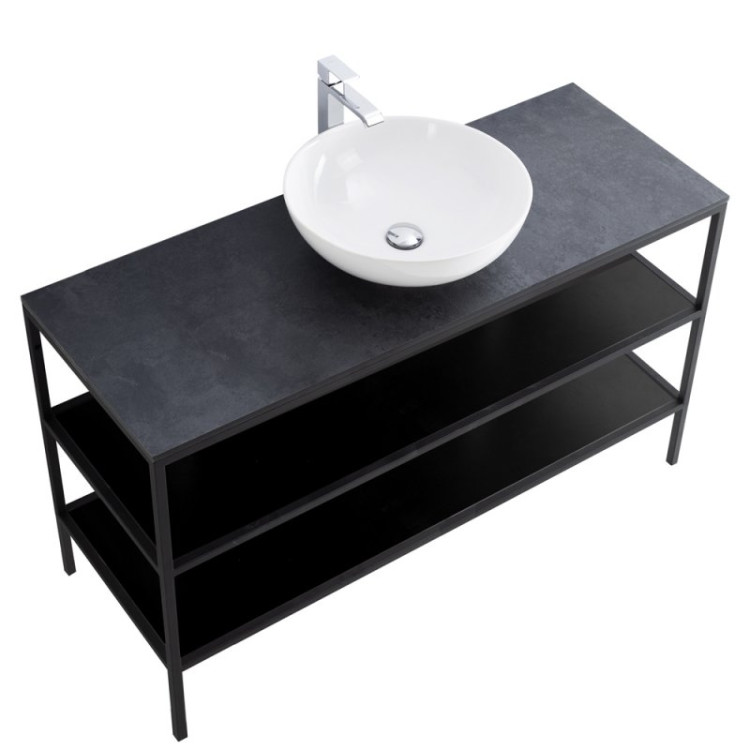 Вставка в дно металлического каркаса под раковину, 116x42x1,6 Cezares CADRO-120-MENS-NERO