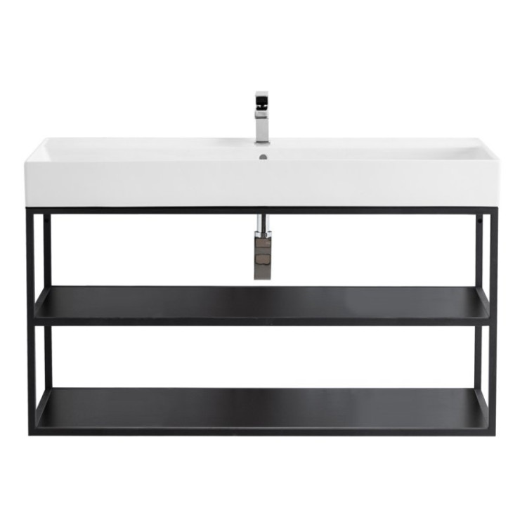 Вставка в дно металлического каркаса под раковину, 116x42x1,6 Cezares CADRO-120-MENS-NERO