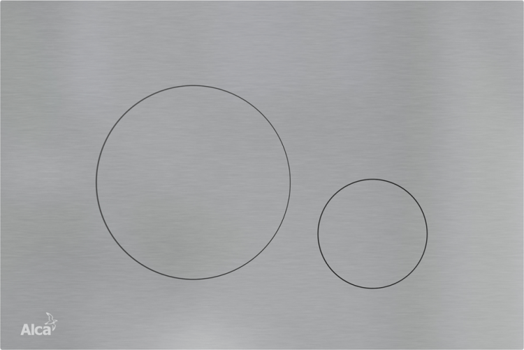 Кнопка управления для скрытых систем инсталляции, alunox-мат/глянец Alcadrain Turn