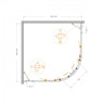 Душевой уголок MOLVENO-R-22 Cezares MOLVENO-R-22-100+30-C-BORO-IV