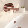 Встроенный смеситель Root Round для раковины, настенный, медь