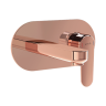 Встроенный смеситель Root Round для раковины, настенный, медь
