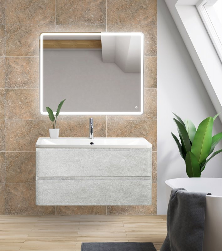 База под раковину подвесная с двумя выкатными ящиками 800x450x500 BelBagno ALBANO-800-2C-SO-RVB