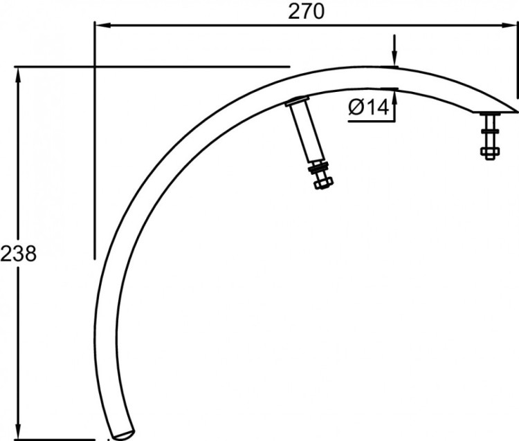 Полотенцедержатель Jacob Delafon ESCALE E75638-CP