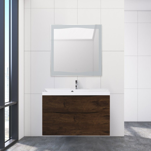 Раковина из литьевого мрамора, 1000x445x150 BelBagno BB1000/445-LV-MR-PR