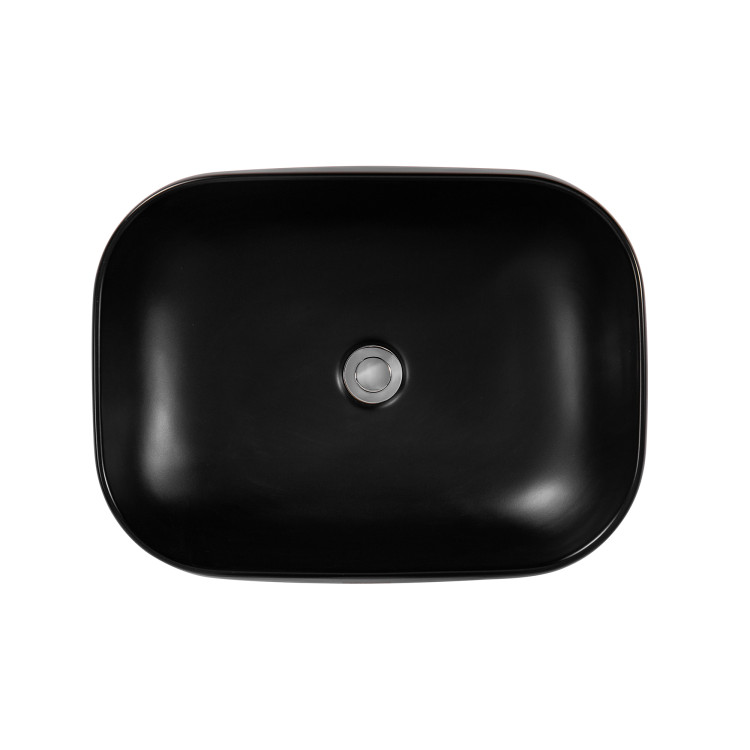 Раковина накладная для установки на столешницу Aquatek AQ5526-MB 560*420*140, матовый черный