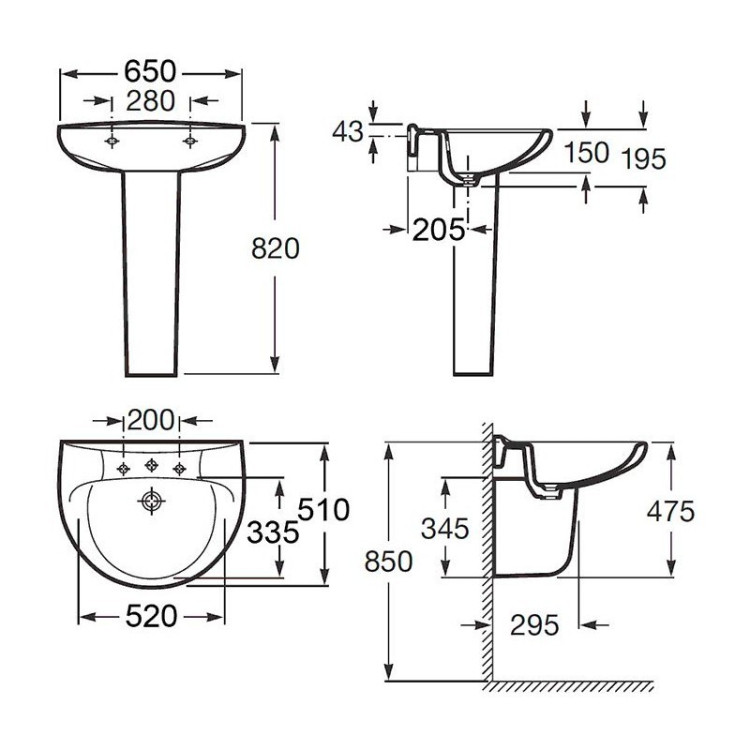Раковина Roca Victoria 60 327391000