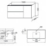 Тумба под раковину Jacob Delafon Odeon Up 102 подвесная