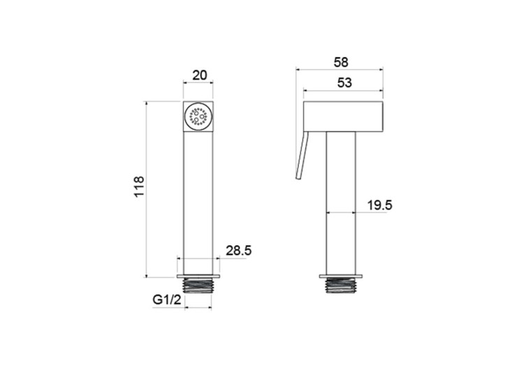 Гигиенический ручной душ Aquatek AQ2058CR