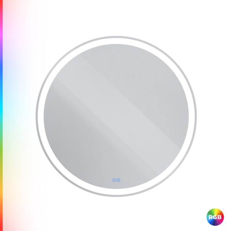 Зеркало со встроенной разноцветной подсветкой RGB и сенсорным выключателем 12V, 220-240V Cezares CZR-SPC-MC-1000-800-RGB-TCH