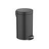 Корзина для мусора с педалью 8л Aquatek матовый черный AQ4992MB