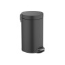Корзина для мусора с педалью 8л Aquatek матовый черный AQ4992MB