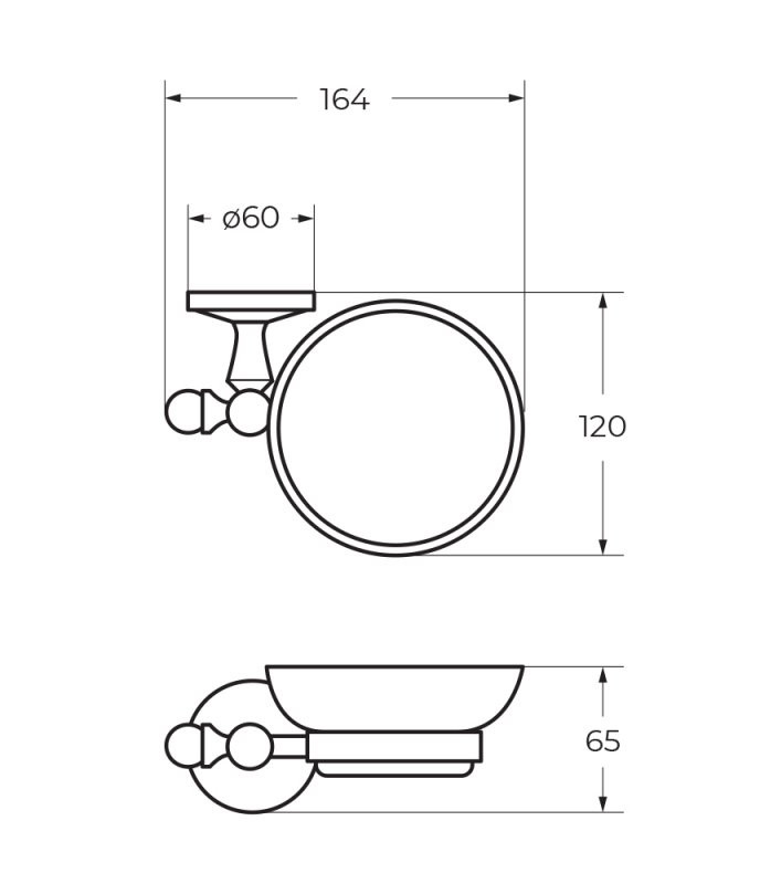 Держатель мыльницы подвесной ART&MAX AM-E-2699AL