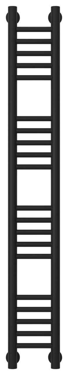 Полотенцесушитель водяной Сунержа Богема+ прямая 1200х150 Матовый чёрный