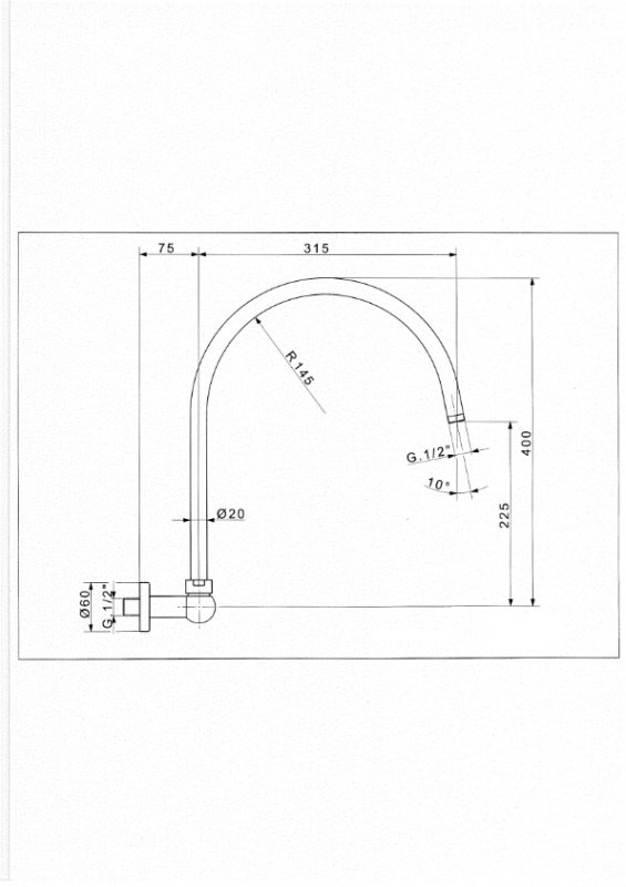 Излив для душа Cezares CZR-TDA3-01