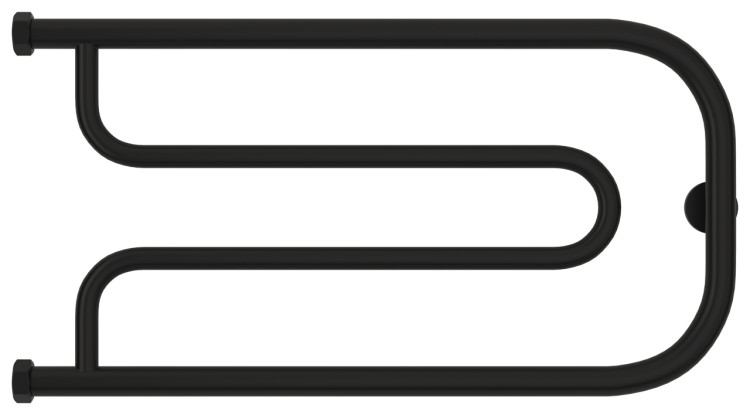 Полотенцесушитель водяной Сунержа Гусли+ 320х650 Матовый чёрный