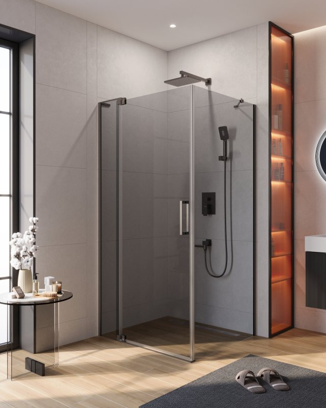 Душевой уголок SLIDER-AH-1 Cezares SLIDER-AH-1-100-100/110-C-BORO