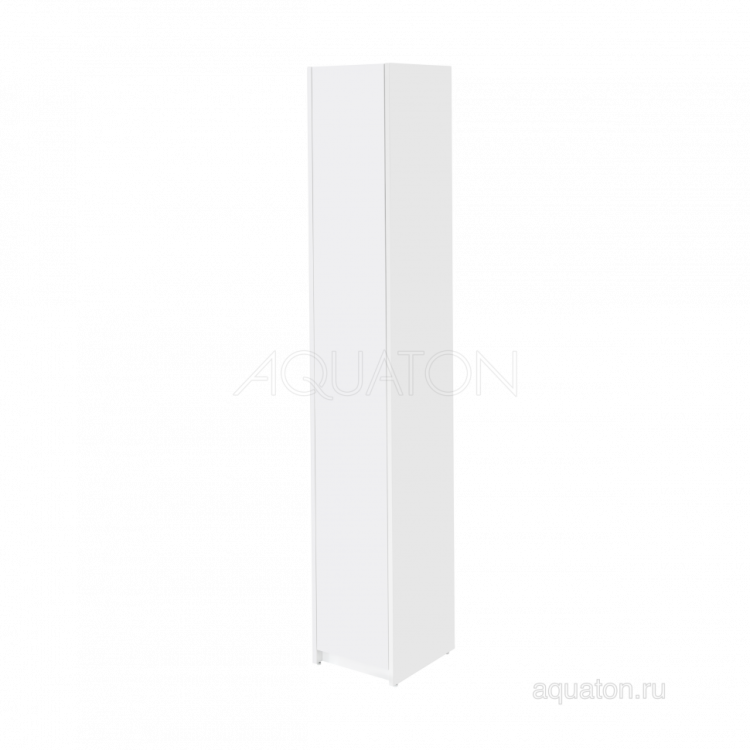Шкаф - колонна AQUATON Лондри белая, узкая 1A260603LH010
