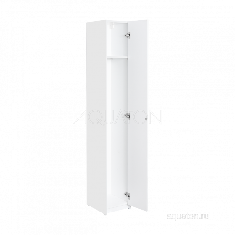 Шкаф - колонна AQUATON Лондри белая, узкая 1A260603LH010