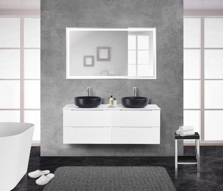 База под керамическую раковину подвесная с двумя выкатными ящиками BelBagno ETNA-700-2C-SO-BO-P