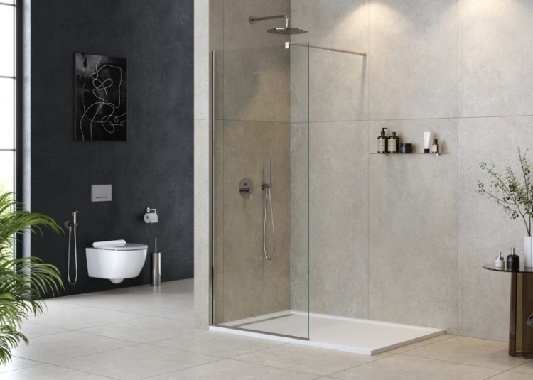 Душевая перегородка LIBERTA-L-1 Cezares LIBERTA-L-1-120-GR-NERO