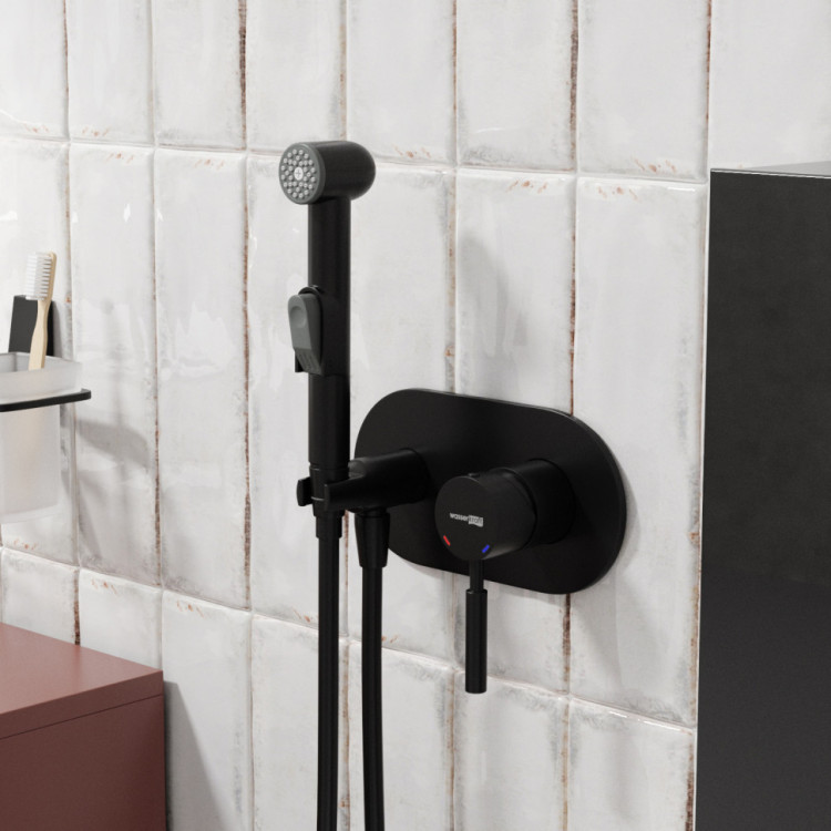 WasserKRAFT Gollach 3338 Встраиваемый смеситель для душгигиенической лейкой