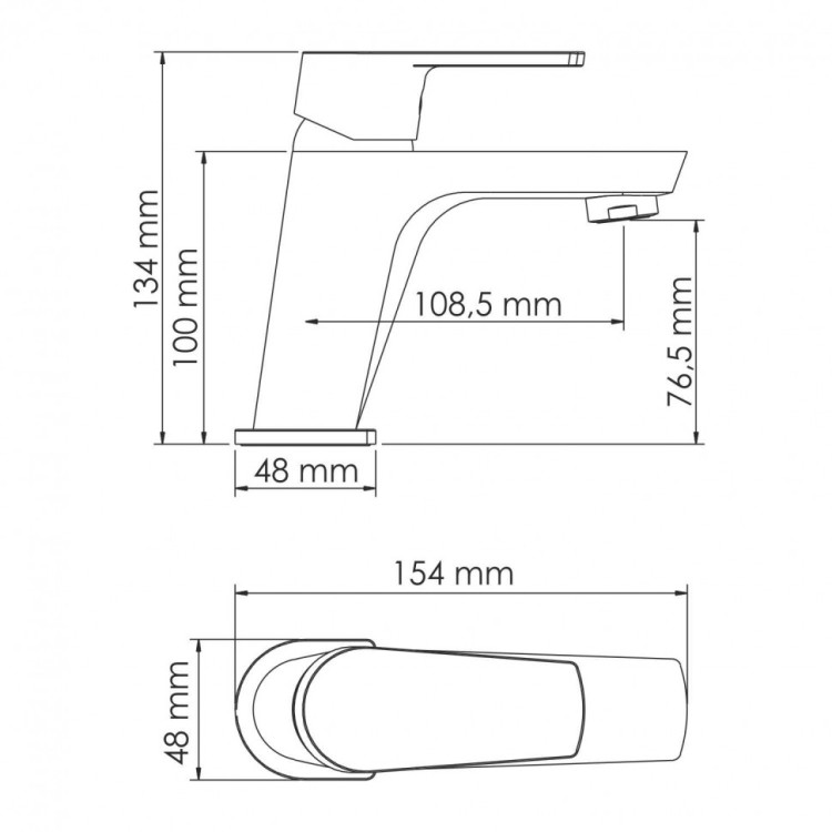 WasserKRAFT Dill 6103 Смеситель для умывальника