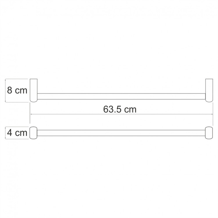 WasserKRAFT Berkel K-6830 Держатель полотенец одинарный