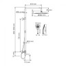 WasserKRAFT A188.116.101.087.CH Thermo Душевой комплект с термостатическим смесителем