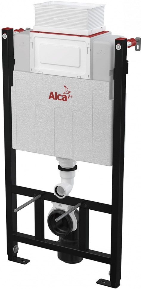 Скрытая система инсталляции для сухой установки (для гипсокартона), управление сверху или спереди Alcadrain AM118/1000 Sádromodul
