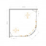 Душевой уголок MOLVENO-R-22 Cezares MOLVENO-R-22-100+30-C-GM-IV