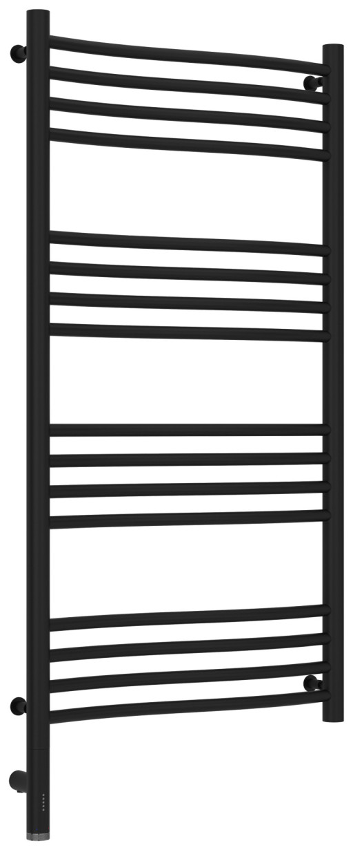 Полотенцесушитель электрический Сунержа Флюид 3.0 1000х500 МЭМ левый Матовый чёрный