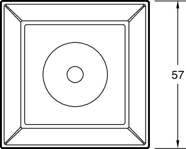 Квадратные декоративные заглушки, классический дизайн Jacob Delafon EO E421-CP