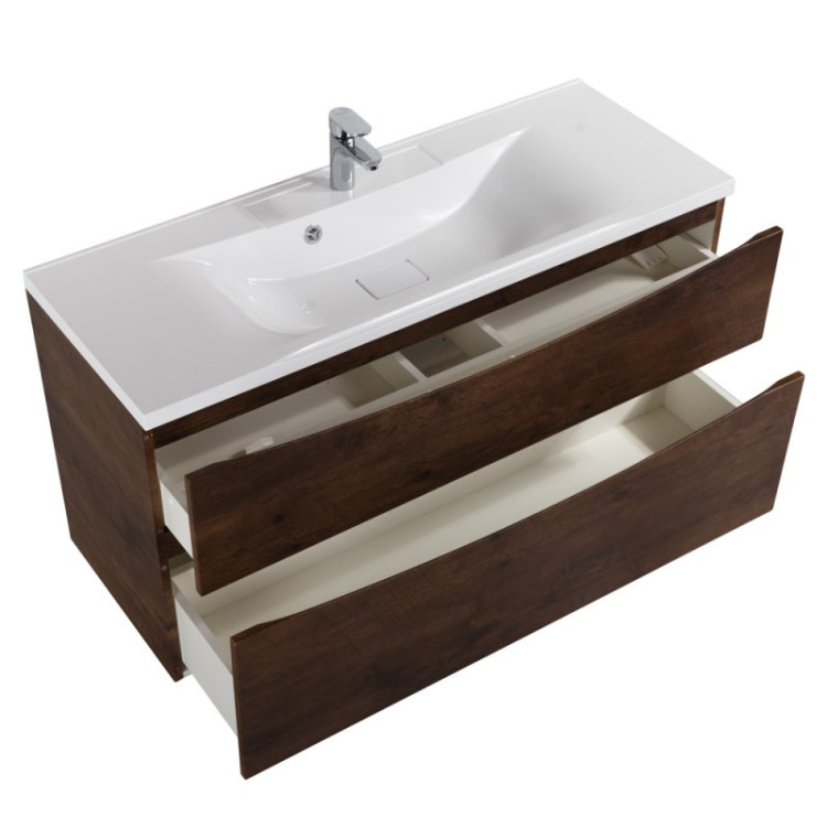 База под раковину подвесная с двумя выкатными ящиками 1200x450x600 BelBagno MARINO-H60-1200-2C-SO-BL-P