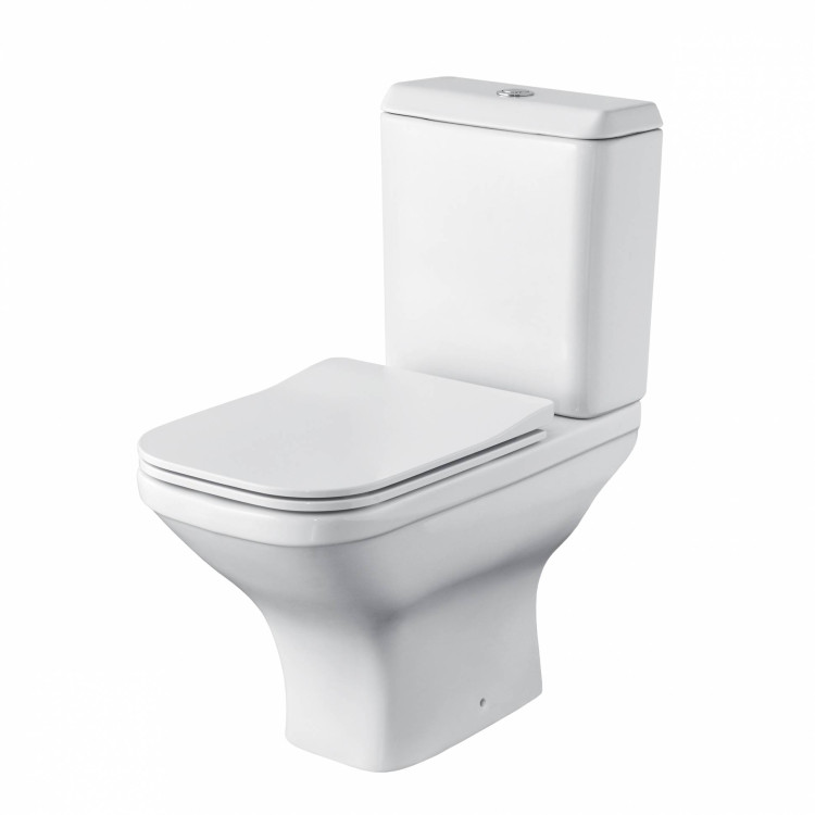 Унитаз-компакт Santek Лайн с горизонтальным выпуском, Rimless 1WH501573