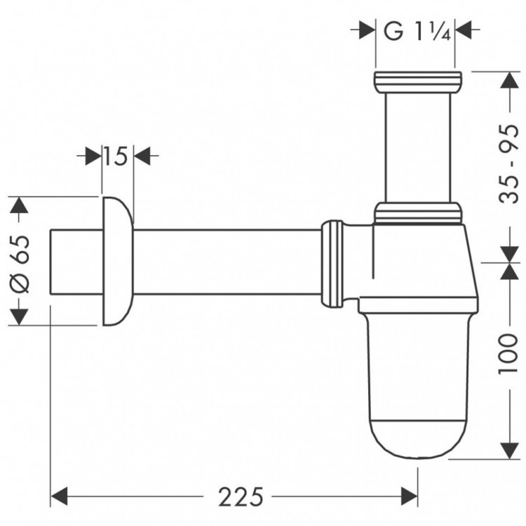 Сифон для раковины Hansgrohe Flowstar 52053000